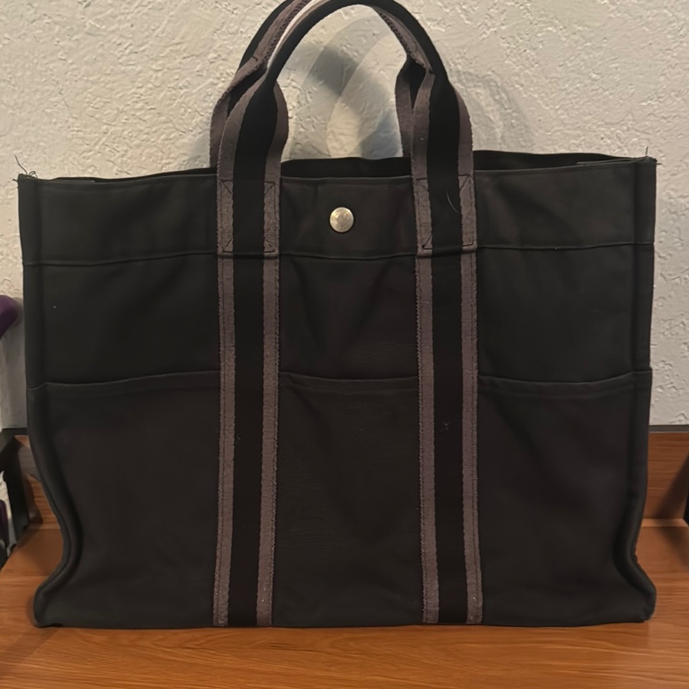 Hermès Herline Canvas Tote